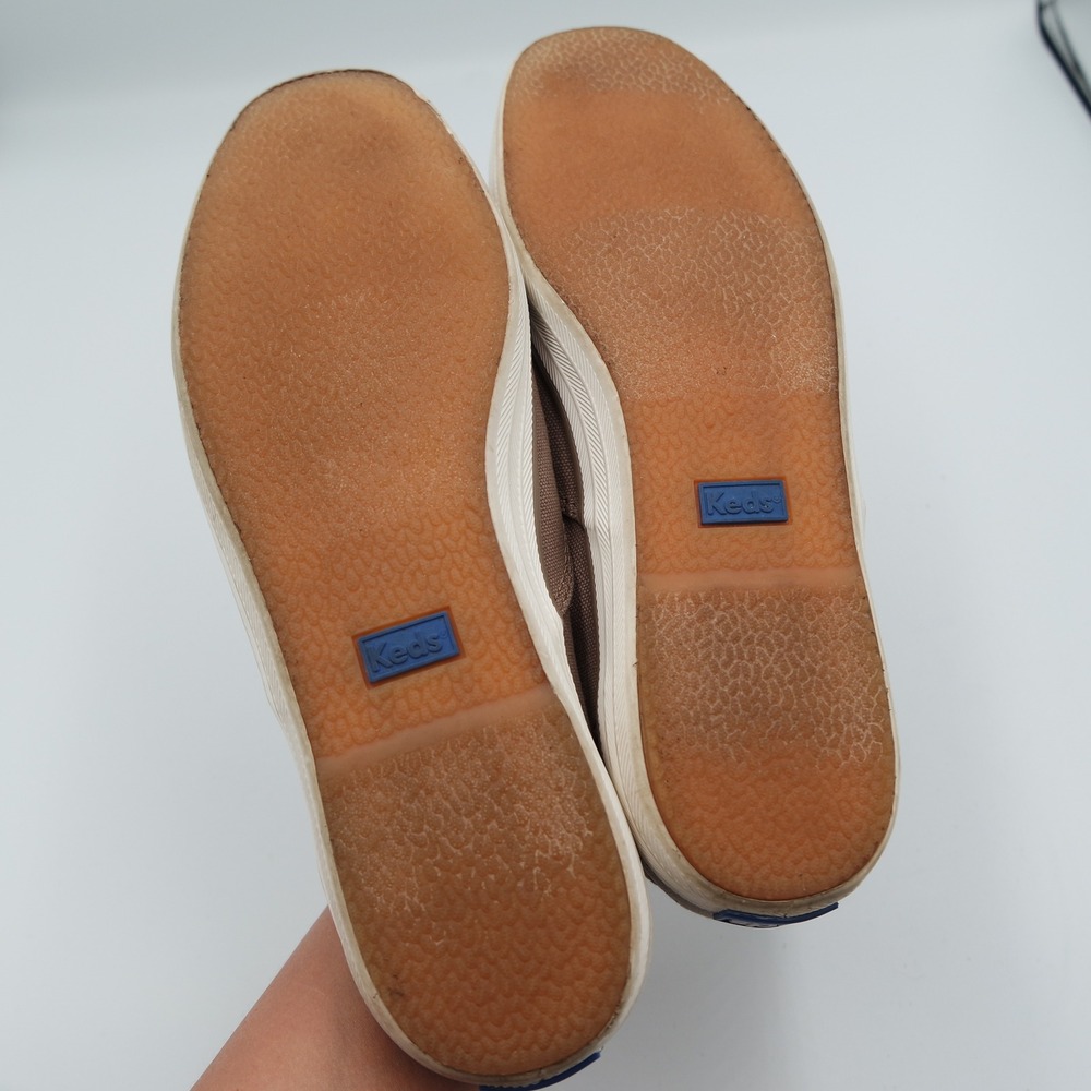 Keds Champion Taupe Brown Canvas Low Top Sneakers Ortholite Womens Size 7 - Picture 6 of 8